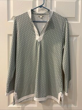 Women's Fairway & Green Geometric V-Neck Tunic